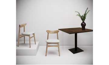 Стол деревянный обеденный SIMPLE NEW mokko/черный