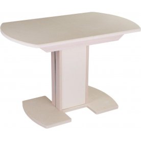 Стол Альфа ПО-1 КМ молочный дуб / камень 06 / ножка 05-1 молочный дуб / крем