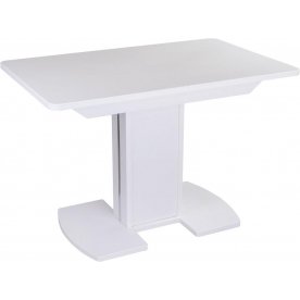 Стол Альфа ПР-1 КМ белый / камень 04 / ножка 05-1 белая / камень