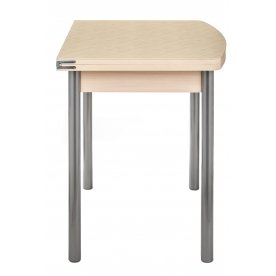 Стол Brama-2 дуб молочный / кремовое стекло Созвездие