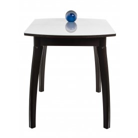 Стол Чинзано ПО белый / венге / ножка 07 венге