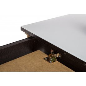 Стол Чинзано ПО белый / венге / ножка 07 венге