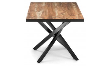 Стол деревянный обеденный Дэй дуб юкон / черный