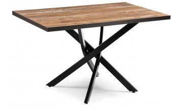 Стол деревянный обеденный Дэй дуб юкон / черный