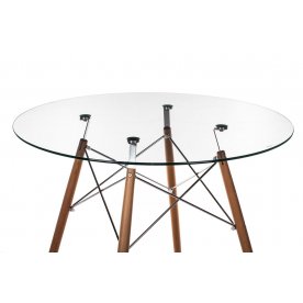 Стеклянный стол Eames PT-151 90