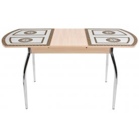 Стол Гамма ПО молочный дуб ст-71 / ножки 01