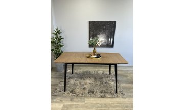 Стол деревянный обеденный KENNER KS1200 черный/дуб темный