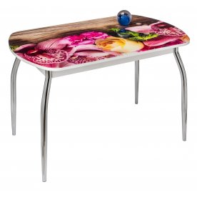 Стол Monro-2 белый / стекло фото 1 / вкладка стекло