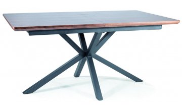 Деревянный стол Logan 160-200/90/75 орех / черный