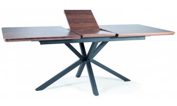 Деревянный стол Logan 160-200/90/75 орех / черный