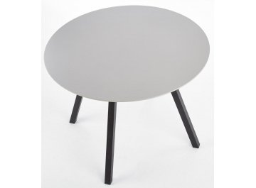 Обеденный стол Balrog Okragly 100/74 светло-серый / черный