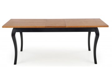 Раздвижной стол Windsor 160-240/90/76 дуб темный / черный