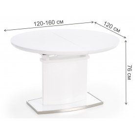 Деревянный стол Federico 120-160/120/76