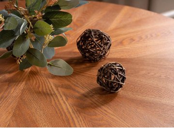 Обеденный стол Amadeo орех / черный матовый fi