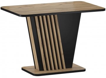 Раздвижной стол Nevio 125-170/75/76 дуб артизан / черный