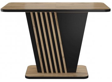 Раздвижной стол Nevio 125-170/75/76 дуб артизан / черный