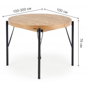 Деревянный стол Inferno 100-300/100/76