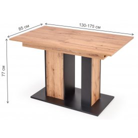 Деревянный стол Dolomit 130-175/85/76