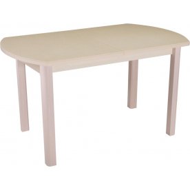 Стол Реал ПО КМ крем / камень 06 / ножка 04 молочный дуб