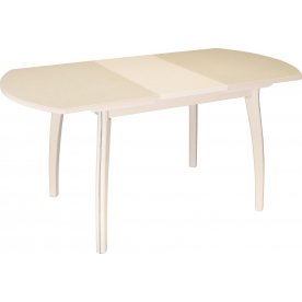 Стол Реал ПО КМ крем / камень 06 / ножка 07 крем