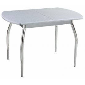 Стол Реал ПО КМ серый / камень 07 / ножка 07 серый