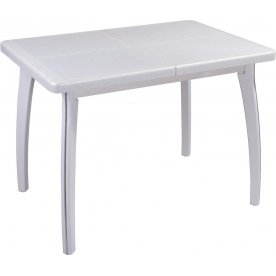 Стол Шарди ПР бело-серебристый / плитка 31 / ножка 07 белый