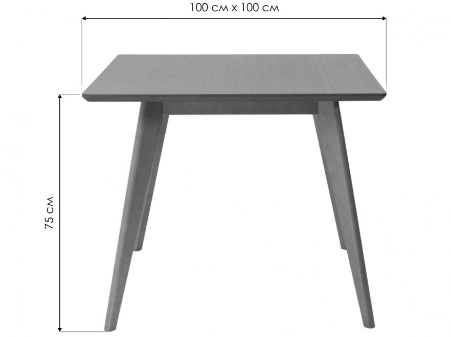 Деревянный стол Сканди М 100 венге