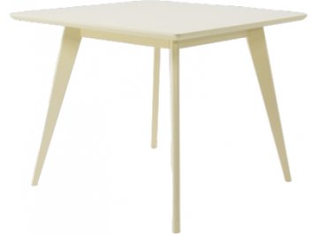 Деревянный стол Сканди М 90 слоновая кость