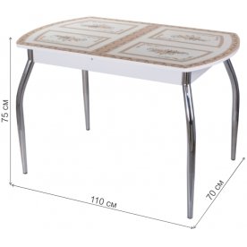 Стеклянный стол Танго ПО 01