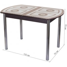 Стеклянный стол Танго ПО 02