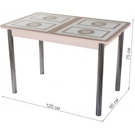 Стеклянный стол Танго ПР-1 02