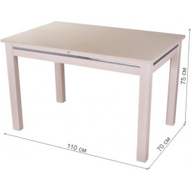 Стеклянный стол Вальс 08