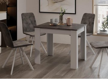 Обеденный стол Промо Тип 2 белый / дуб сонома светлый