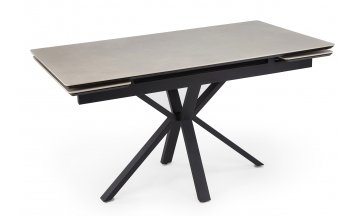 Керамический стол Старлайт 120(180)х80 snow alpin / черный