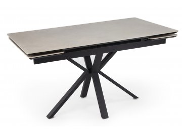 Керамический стол Старлайт 140(200)х80 snow alpin white / черный