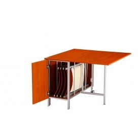 (НЕ АКТИВЕН, нет в прайсе) Обеденная группа "стол 2208 вишня и 4 стула 3332" (ES)