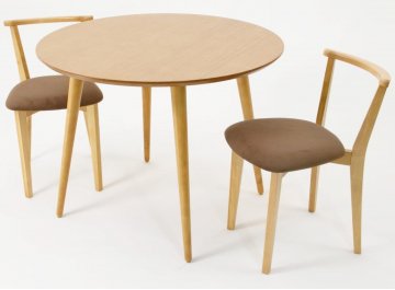 Столовая группа Монте К 90 / Франк натуральный / велюр коричневый