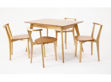 Обеденная группа Сканди Франк 120 натуральное дерево / натуральное дерево