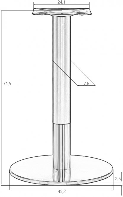 Подстолье обеденное Lorenzo 8001-1-LMS