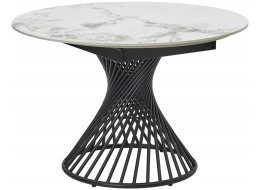 Керамический стол Bueno 120 gloss golden jade solid ceramic / black