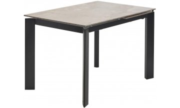 Керамический стол Corner 120 gloss amber jade solid ceramic / black