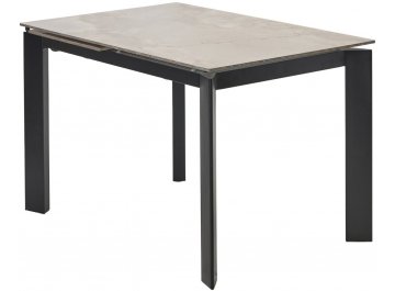 Стеклянный стол Corner 120 gloss amber jade solid ceramic / black