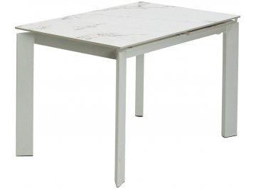 Стол Corner 120 gloss golden jade solid ceramic / white