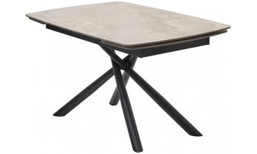 Стол Rivoli 140 gloss amber jade solid ceramic / black