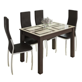 Стеклянный стол Бруно 1100 х 700