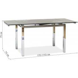 Стеклянный стол GD017