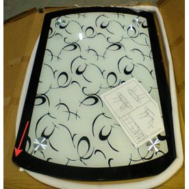 Стеклянный стол Line