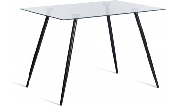 Стеклянный стол Sophia/София (мод. 5003) 110х80х75 черный / прозрачный