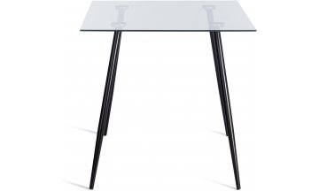 Стеклянный стол Sophia/София (мод. 5003) 110х80х75 черный / прозрачный