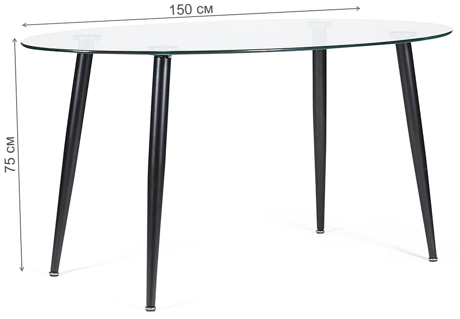 Стол Kassel DT333 черный